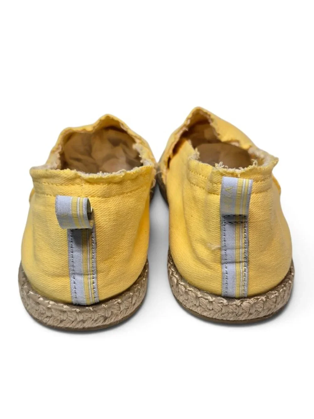 Vionic Beach Laguna Espadrilles Women's Yellow Flat Canvas Boho Slip On Resort 9